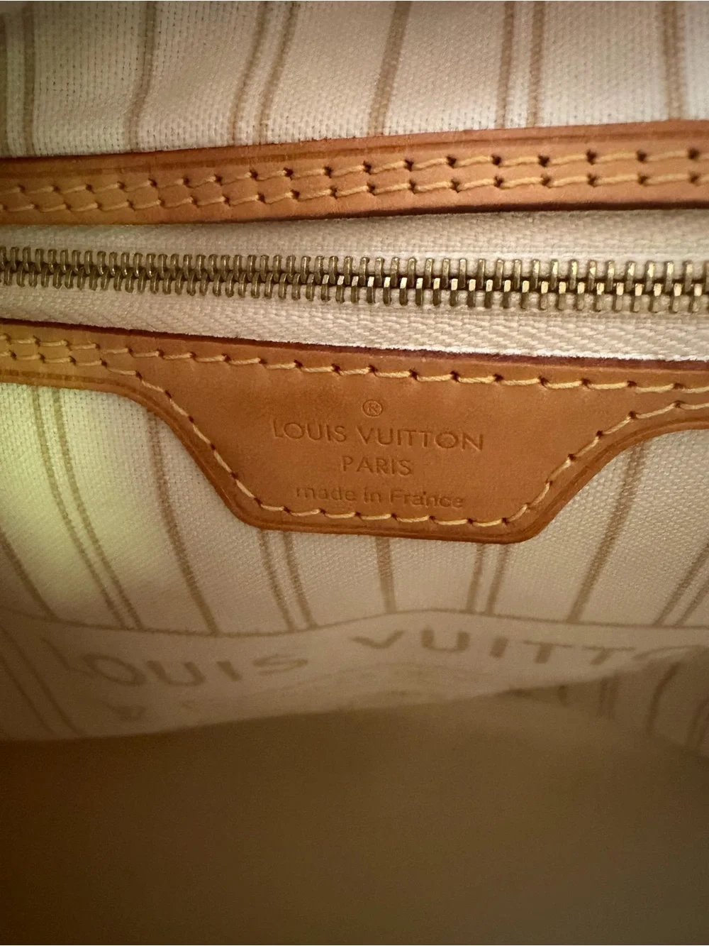 Authentic Preowned Louis Vuitton Damier Azur Neverfull MM Canvas Tote Handbag